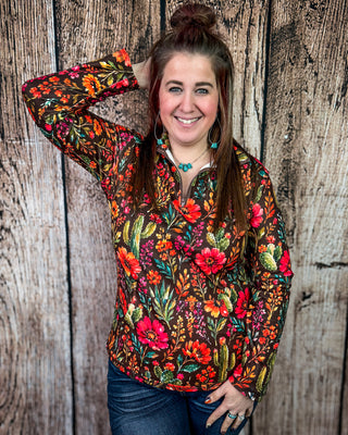 Rodeo Garden Fitted Pullover by Sterling Kreek