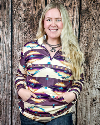 Dusty Violet Fitted Pullover by Sterling Kreek