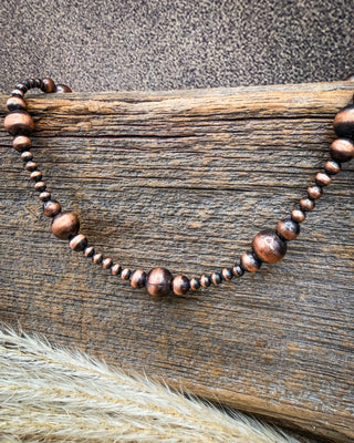 Trailmark Graduated Copper Pearl Necklace