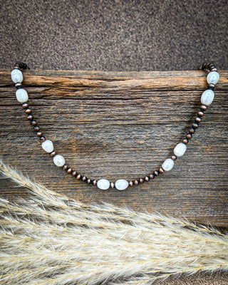 Pearl Creek Copper & Freshwater Pearl Necklace
