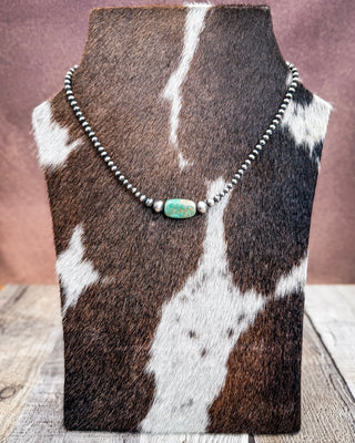 Stone Horizon Turquoise & Sterling Silver Pearl Necklace