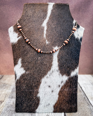 Trailmark Graduated Copper Pearl Necklace
