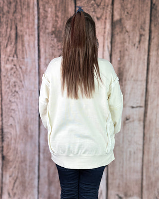 Sundance Skull Embroidered Pullover in Cream