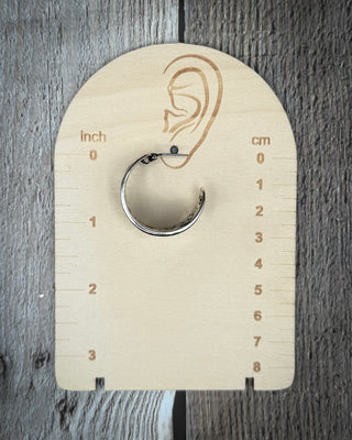 Scroll & Sway Engraved Hoop Earrings