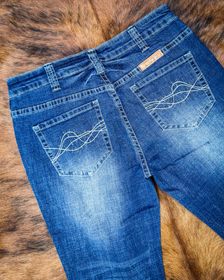 Premium II Bootcut Jeans in Medium Wash by Cowgirl Tuff