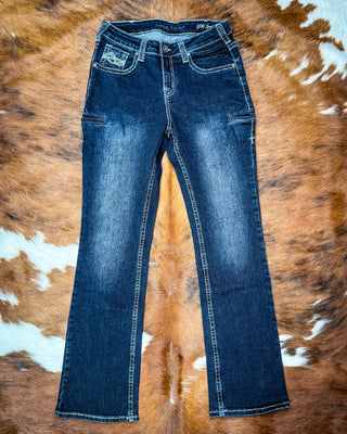 DFMI Sport II Bootcut Jeans in Dark Wash by Cowgirl Tuff