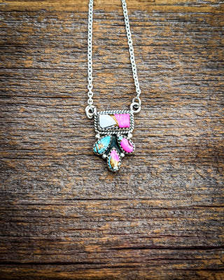 Sugar Spur Cotton Candy Sterling Silver Necklace