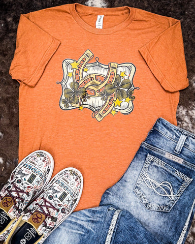 Lucky Stars Graphic Tee - Heather Harvest