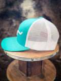 Weekly Trucker Cap Teal/White
