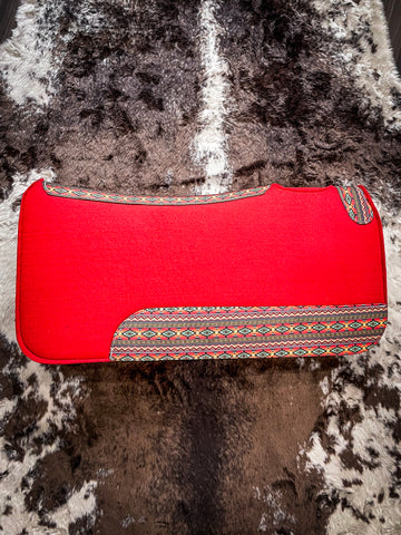 Tough-1 Printed Felt Saddle Pad - Red Canyon Sunset