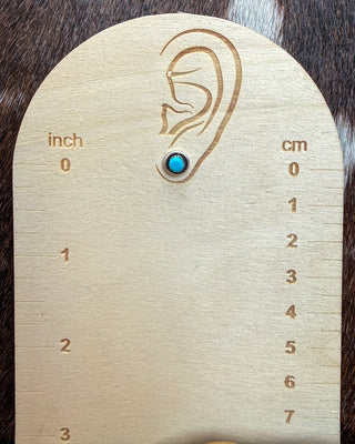 Zuni Dot Earrings in Turquoise