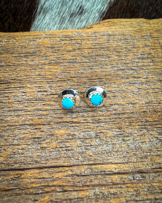 Turquoise Dew Stud Earrings