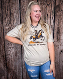 We Ride at Dawn Graphic Tee - Sand