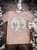 On The Road To Nowhere Graphic Tee - Mocha