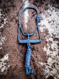 Turquoise Funfetti Mule Tape Halter with Lead