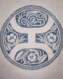 Zoom in of the graphic design that is on the Concho Hooey T-Shirt.