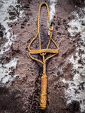 Flat Braid Halter with 8ft Lead- Copper