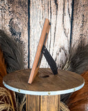 Side view of the Myra Bag - Classic Country Photo Frame on a wood background.