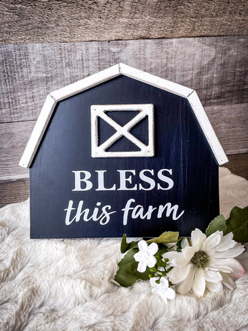 Barn Sign - Bless This Farm