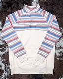 Prime Hooey 1/4 Zip Pullover displayed on cowhide background.