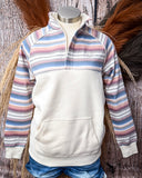 Prime Hooey 1/4 Zip Pullover displayed on mannequin in front of wood backdrop.