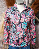 Midnight Bloom Fitted Pullover displayed and styled on mannequin.