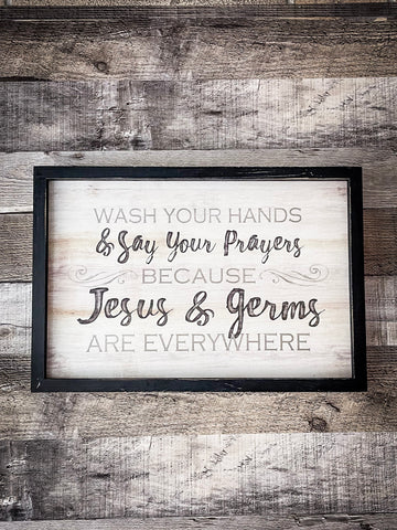 Wash Your Hands Wall Sign