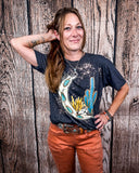 Desert Child Graphic Tee - Distressed Charcoal