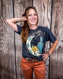 Desert Child Graphic Tee - Distressed Charcoal