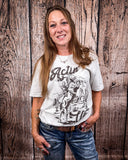 Actin' Up Graphic Tee - Oat