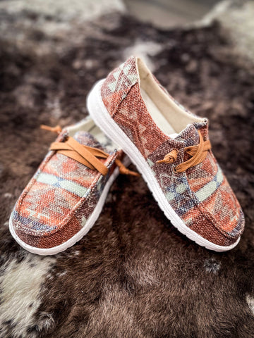 Aaliyah Slip-On Shoe in Rust by Gypsy Jazz