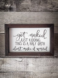 Inset Box Sign - Half Bath