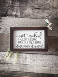 Inset Box Sign - Half Bath