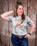 Cowboy Playing Cards Graphic Tee - Smoke