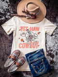 Yee-Haw Skeleton Graphic Tee - Cream