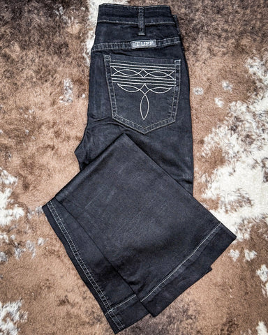 Black Boot Stitch Trouser