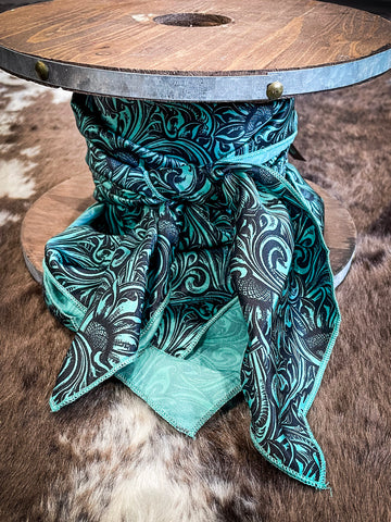 Turquoise Sheridan Wild Rag