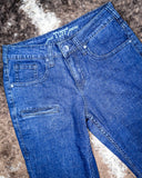 Tuff Sport Bootcut Jeans displayed on cowhide.