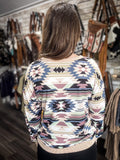 Melody Aztec Print Pullover Top