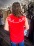 Fancy Embroidered Tank