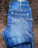 Flannel Cowgirl Carpenter Bootcut Jeans