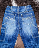 Flannel Cowgirl Carpenter Bootcut Jeans