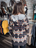 Open Plains Aztec Print Sweater Hoodie