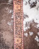 Presley Wide Tooled Leather Purse Strap