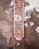 Presley Wide Tooled Leather Purse Strap