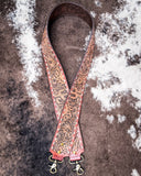 Amigo Wide Tooled Leather Purse Strap
