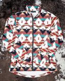 The Southern Roots Soft Shell Jacket displayed on cowhide.