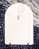 Lyra Genuine Turquoise Earrings