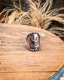 Wild West Fashion Cuff Ring - Copper