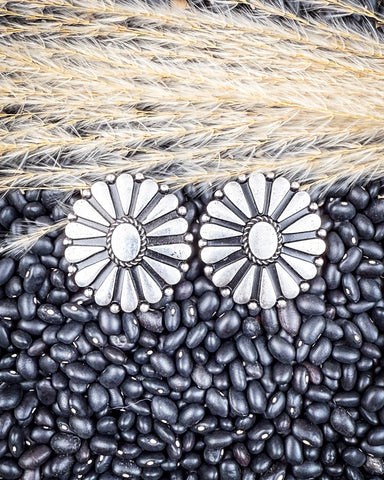 Steel Petal Fashion Stud Earring